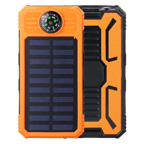 Solar Chargers 8000mAh USB Solar Battery Charger Phone Charger Power Bank with Flashlight