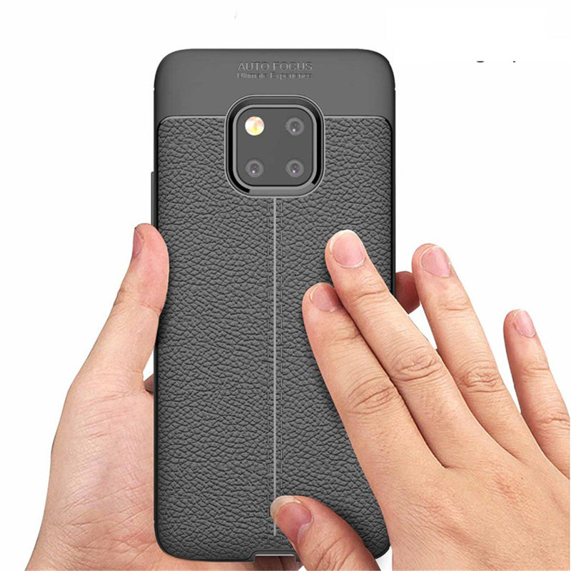 Bakeey Litchi Pattern Shockproof Soft TPU Back Cover Protective Case for Huawei Mate 20 Pro