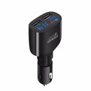 FONKEN Dual USB 30W 2 Port Car Charger Quick Charge 3.0 Digital Real-time Display USB Car Charger