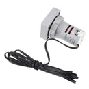 10pcs Mini Crystal Film Square White LED Digital Thermometer Signal Light AC 50-380V 220V Temperature Meter Indicator Range -20-200 with 1m Sensor