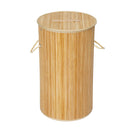 Laundry Basket Hamper Round Bamboo Washing Dirty Clothes Sorter Storage Baskets with Lid