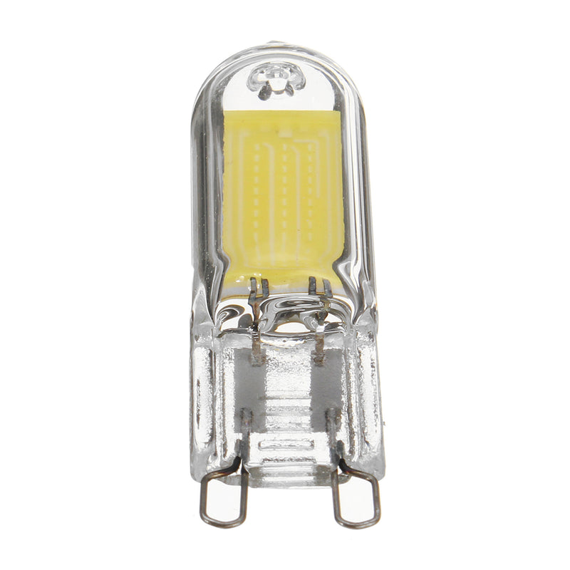 G9 3W COB 260LM Pure White Warm White Glass LED Light Bulb AC110V AC220V