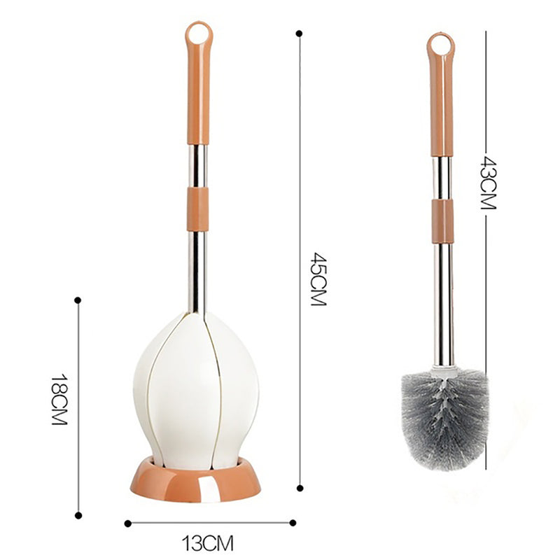 Toilet Brush Cleaning Tool Plastic Home Bathroom Washroom Standing Cleaning Holder Set