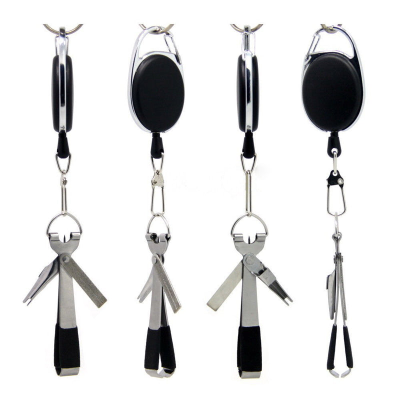 Fly Fishing Tool Pro Fast Hook Nail Knotter Lines Clipper Nipper Scissors Hook Sharpener