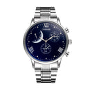 Full Steel Men Wrist Watch Business Style Decorative Dials Stainless Steel Quartz Watches