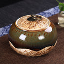 Pet Cremation Ceramics Memorial Urn Jar for Cat Dog Ashes Keepsake Storage Box