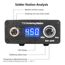 T12 LED Soldering Station 8S Quick Heating Electronic Welding Iron 200-450 100-240V with 9501 Handle