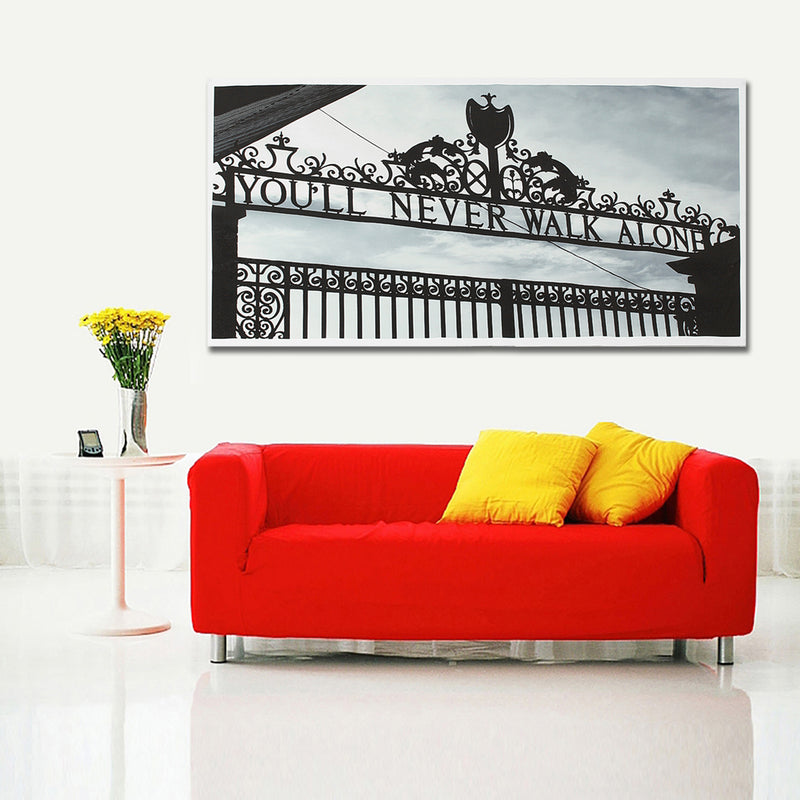 AU Print Wall Decor Black White Door Paintings Art Canvas Pictures Room Poster