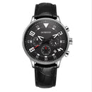 OCHSTIN 6050G Fashion Men Quartz Watch Luxury Leather Strap Sport Watch