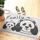 Animal Floor Mat Anti-slide PVC Wire Area Panda Rug Mug Door Carpet Home Decorations
