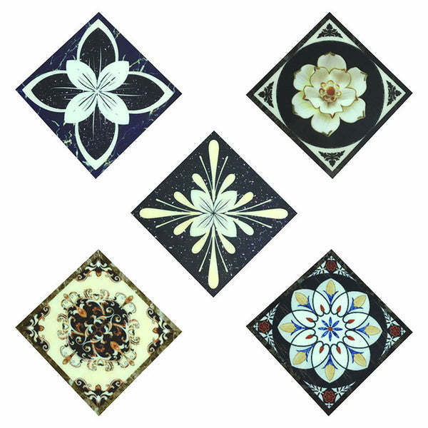 10Pcs/set Noctilucent Floor Tile Diagonal Sticker Self Adhesive Decals Wall Decor Waterproof PVC