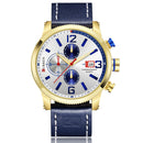 CURREN 8281 Working Little Dials Chronograph Quartz Watch Waterproof Sport Men Watch