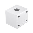 T8 Nut Aluminum Alloy Silver Housing Bracket with 2Pcs Screws for 3D Pritner Lead Screw