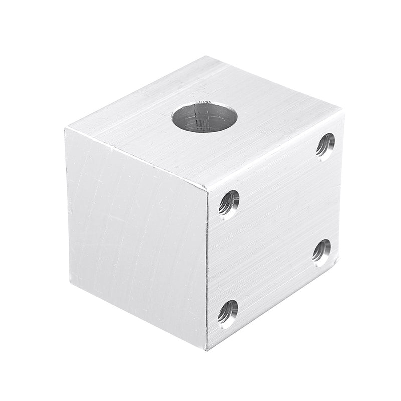 T8 Nut Aluminum Alloy Silver Housing Bracket with 2Pcs Screws for 3D Pritner Lead Screw