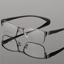 Fashionable Light Slim Eye Glasses Frame Metal Full Rim Frame Rx Prescription Lens for Men and Women