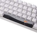 Five-sided Dyesub PBT OEM Profile Yellow Dog Space Bar 6.25u Novelty Keycap for GK61 Black Case and Cherry MX Switch Keyboard