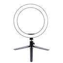 Portable Ring Light LED Makeup Ring Lamp USB Selfie Ring Lamp Phone Holder Tripod Stand Photography Lighting