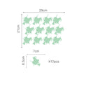 Honana DX-165 12PCS Halloween Fluorescent Glow Witchs Wall Sticker Home Bedroom Decor