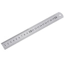 Drillpro 26mm Width 20/30cm Length Straight Ruler With Locking Stop Metric/Inch Woodworking Line Locator