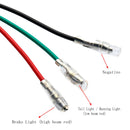 Motorcycle 15 LED Rear Tail Brake Stop Running Turn Signal Light Universal