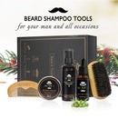5Pcs Men's Beard Care Set Style Beard Comb Brush Oil Beard Washing Set