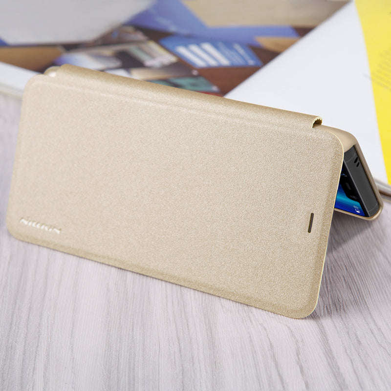 NILLKIN Ultra Thin Smart Sleep Shockproof Flip PC Leather Protective Case For Xiaomi Mi8 SE