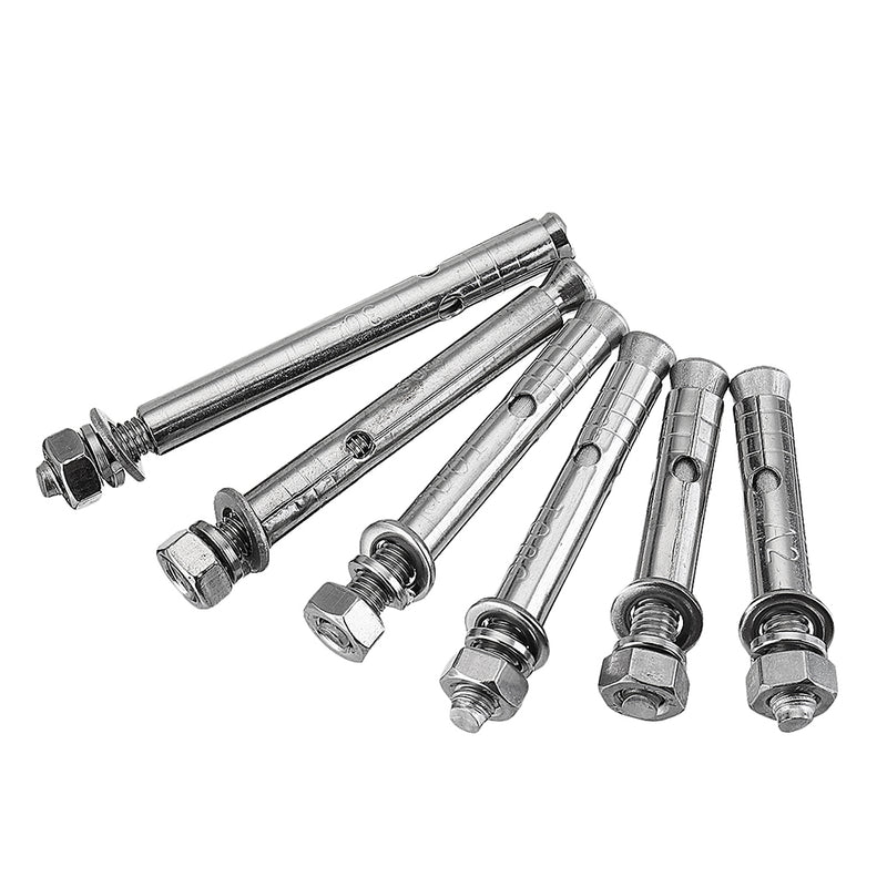 30Pcs 304 Stainless Steel Expansion Bolt External Hex Expansion Screw Bolts M6*50/60/70/80mm