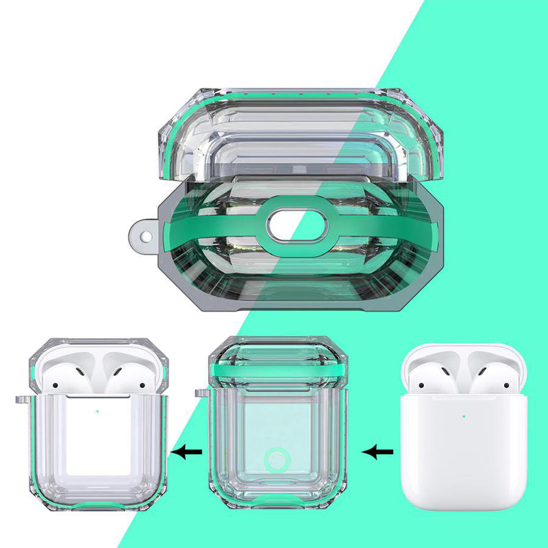 Bakeey Transparent Soft TPU Shockproof Non-slip Earphone Storage Case for Apple Airpods 1 / Apple AirPods 2