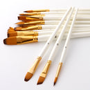 Zhuting 15 Pearl White Nylon Practical Writing Brush Set