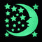 Creative Fashion Luminous Moon Stars Switch Sticker Funny Children's Room Wall Sticker Luminous Tape