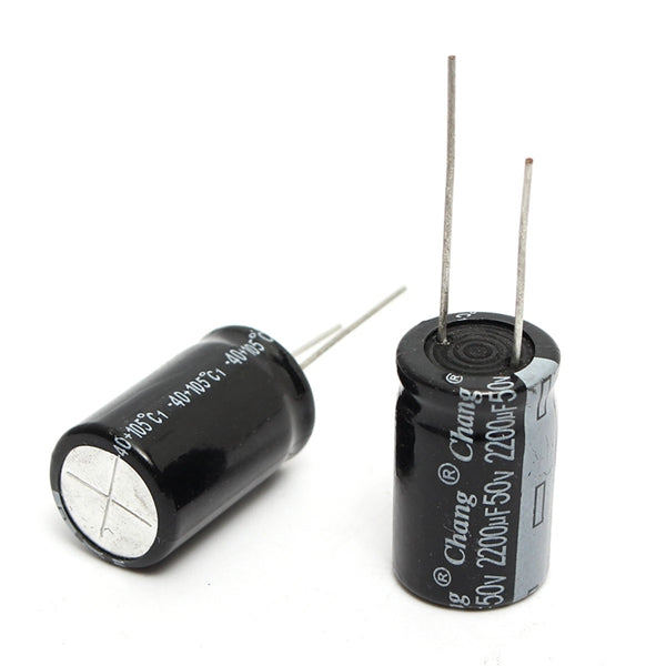 10Pcs 50V 2200UF 16 X 25mm Electrolytic Capacitor