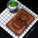 A5 Vintage Diary Notebook with Flower Design Students Password Notebooks Office School Supplies