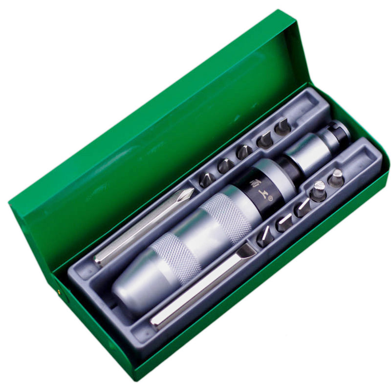 Minleaf ML-IS13 13PC Impact Screwdriver Set CR-V Screw Driver Positive and Reverse Multi Bit PHILLIPS SLOTTED Screwdriver