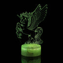 3D Visual Night Light LED Touch Remote Control Gift Home Party Decor USB Table Lamp