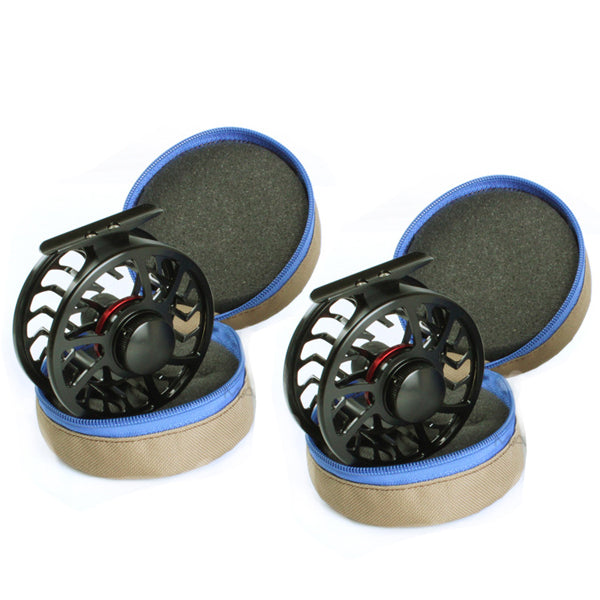 MAXCATCH 105*105*80MM Zippered Fly Reel Pouch  Fishing Reel Protecting Bag