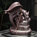 Auspicious Dragon Purple Sand Smoke Backflow Incense Burner Creative Aromatherapy Censer Decorations