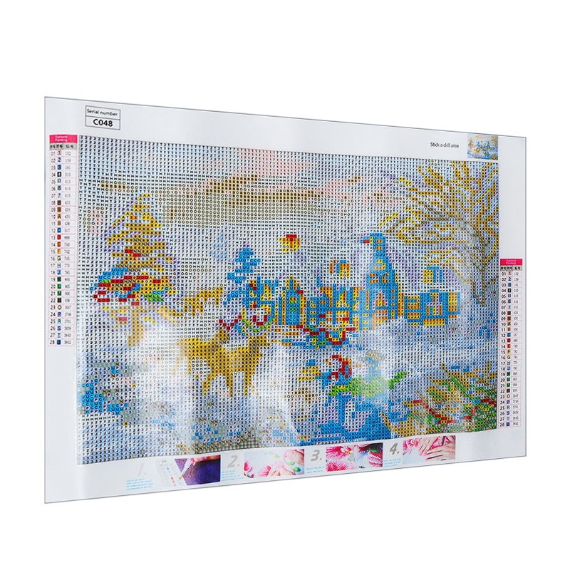 5D Diamond Painting Christmas Deer Embroidery Home Full Drill Cross Stitch Kits