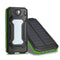 12000mAh Solar Power Bank Battery Fast Charger Dual USB SOS LED Light Compass