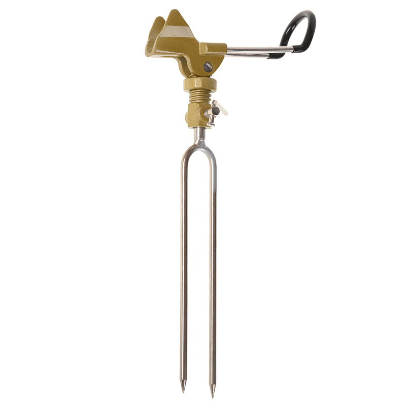 LEO Aluminum Alloy Fishing Rod Holder Adjustable Handle Fishing Pole Support Stand Metal Ground