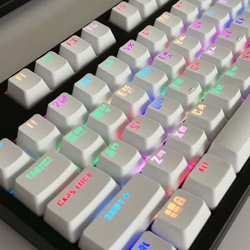 106 Key Light Translucent ABS Keycaps Korean Keycap for Anne Pro 2 Mechanical Keyboard