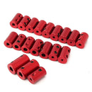 Aluminum Alloy Coupling Red Shaft Coupler with Hex Wrench and Screws Motor Coupler Connector