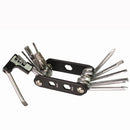 SAHOO 21255 Multi-functional Folding Bicycle Repair Tool Kits Outdoor Portable Bike Maintenance Tool Set with Bicycle Pump