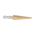 Drillpro 4-12mm Hex Shank HSS Titanium Coated Step Drill Bit Cone Drill Hole Cutter