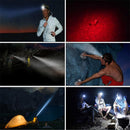 BORUiT B36 650LM XPG White Light+3030 Red Light Ultralight HeadLamp Outdoor Cycling Camping AAA Battery