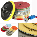 12pcs 4 Inch 50-6000 Grit Diamond Polishing Pads Set for Granite Concrete Marble