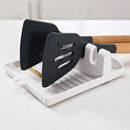 Practical Kitchen Silicone Heat Resistant Spoon Rest Utensil Spatula Holder Tool