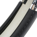 38cm Universal Breathe Carbon Fiber Leather Car Steering Wheel Cover
