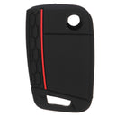 Silicone Remote Key Cover 3-Button Fob Case Shell for Volkswagen VW Golf 7 MK7