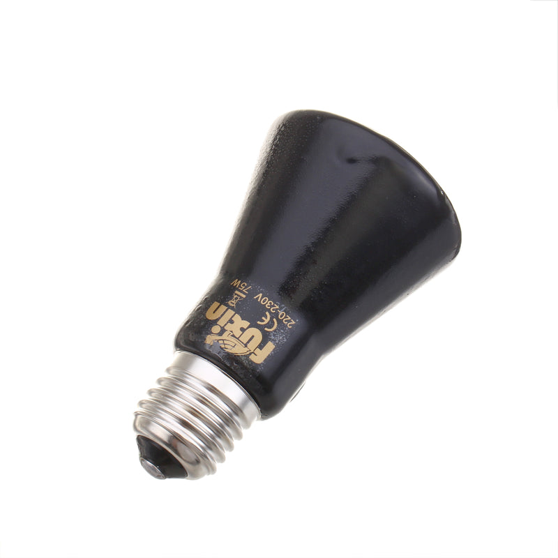 6CM E27 Black Shell Thickened Ceramic Emitter Heat Light Bulb Lamp for Reptile Pet Brooder AC220V