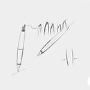 XIAOMI Wood Metal Forever Pen Luxury Creative Writing Drawing Sketching Pen with Base Business Gift